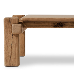 Mesa de Jardín Moderna de Madera de Teca Sólida, Mesa de Centro para Exteriores, Material de Teca Ecológico para Jardines y Patios - Romana - Product Image 5