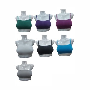 Sujetador con aros de alta calidad con correas ajustables de malla transpirable Ultimate Comfort Hoops Patrón sólido de fabricante indio - Product Image 5