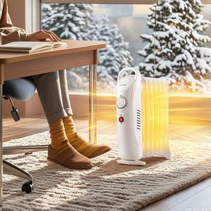 Radiador Eléctrico Ajustable de 700W con Termostato Incluido - Product Image 1