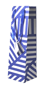 Bolsa de vino de papel artístico de algodón reciclado premium con asas de cinta de satén, estampado a mano encantador, elegante y a juego para todo tipo de velas. - Product Image 2