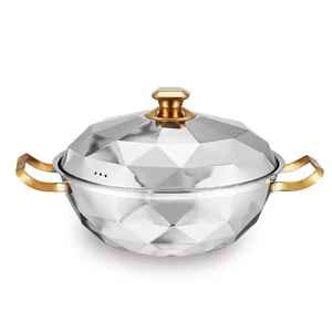 Casserole en granit antiadhésive avec couvercle en verre, compatible induction, grande capacité, pour la cuisson des soupes, ustensile de cuisine - Product Image 3