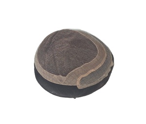 Los Angeles Human Hair <b>Toupee</b> Wig for Men with Indian Remy and Non-Remy Hair Patches - Product Image 6