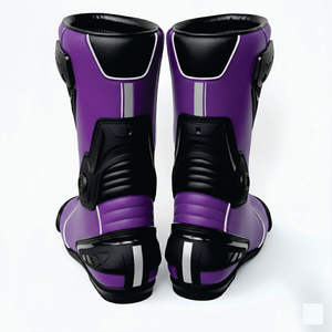 Bottes en cuir pour moto pour hommes, imperméables, chaussures de course et de tourisme pour moto, logo et couleur personnalisés, chaussures de moto pour hommes - Product Image 4