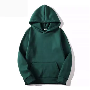 Men's <b>Black</b> Hooded <b>Sweatshirt</b> Regular Fit Solid Color Casual Fleece Cotton Autumn Hoodie Pocket Design Knitted - Product Image 2