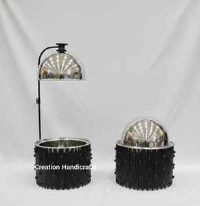 ชุดอุ่นอาหารแบบใหม่ ดีไซน์หรูหรา ผลิตจากไม้และโลหะ พร้อมดีไซน์ลายมุก สำหรับบุฟเฟ่ต์ ใช้ในบ้านและโรงแรม - Product Image 6