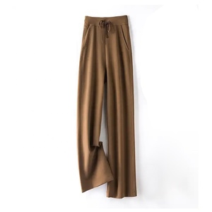 <b>Elastic</b>-Waists Drawstring Wide-Leg Pants Women's Spring Breathable New-Draping Casual Loosed-Style Pants Trousers With <b>Laces</b> - Product Image 5