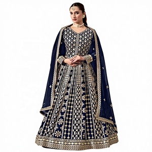 Nueva colección de trabajo de bordado pesado de Fatema Fashion, vestido de trabajo de piedra adecuado para boda, Top Salwar Kameez con Dupatta, venta al por mayor - Product Image 1