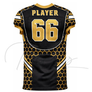8Panel American Football Jersey Customized Color Short Breathable Quick Dry 100% Polyester Custom Logo High Quality Low Price - Product Image 2