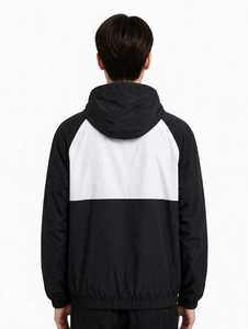 เสื้อแจ็คเก็ตกันลมแบบมีฮู้ดลายการ์ตูนสำหรับทุกเพศทุกวัย แขนเสื้อแบบแร็กแลน ดีไซน์ซิป ผ้าวอร์สเตดระบายอากาศได้ดี น้ำหนักเบา - Product Image 2