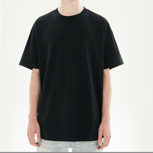 Men's Oversized <b>White</b> Short Sleeve O-Neck T-Shirt 100% Cotton Jersey Casual Fit Solid Color Blank Streetwear <b>Tee</b> <b>plain</b> t-shirts - Product Image 3