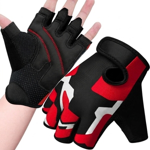 Guantes de Ciclismo de Medio Dedo Personalizados al por Mayor, de Alta Calidad, Transpirables, Antideslizantes, con Soporte para la Muñeca - Product Image 1