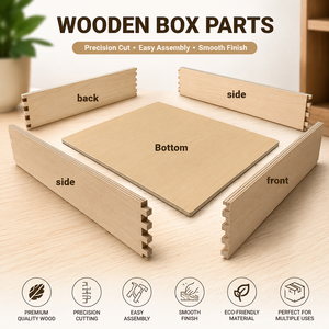 Professional OEM Wooden Drawer <b>Box</b> Parts Smooth Finish Finger Joint Components for Furniture Production - Product Image 5