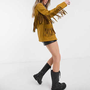 Chaqueta de mezclilla azul desestructurada con capucha y botones para mujer, talla grande - Product Image 3