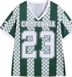 Maillot de football à manches courtes en maille unie à col haut pour homme - Product Image 5