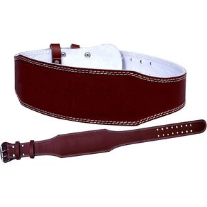 Cinturón de cuero puro para levantamiento de pesas de gimnasio de 4 "al por mayor cinturón de soporte trasero de cuero dividido para mujer cinturón de cuero personalizado para levantamiento de pesas - Product Image 1