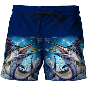 Shorts de Pesca Unisex con Estampado de Señuelos, Transpirables, de Secado Rápido, UPF 50, Trajes de Baño de Poliéster, Precio Económico y Servicio OEM ODM - Product Image 6