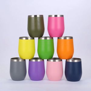 Vasos Térmicos de Acero Inoxidable sin Tallo de 12 oz con Logotipo Personalizado, Tazas de Viaje de Doble Pared con Aislamiento al Vacío, Vasos para Vino para Grabado Láser - Product Image 3