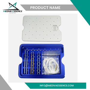 Juego de tornillos de anclaje de sutura ortopédica reutilizables de titanio, instrumentos quirúrgicos para uso veterinario en perros y gatos - Product Image 5