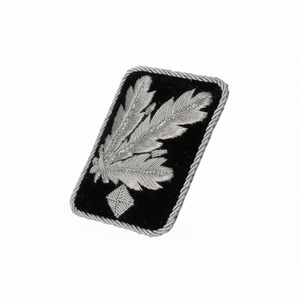 Paire d'insignes décoratifs traditionnels faits main en fil de bullion pour col de vêtement de cérémonie – Qualité supérieure - Product Image 2