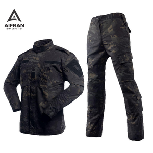 Tenue de travail deux pièces Aifran Sports pour hommes, respirante, style BDU, en tissu Ripstop, pour la sécurité et l'entraînement - Product Image 1