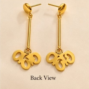 Vergoldete Bress-Ohrringe mit Perlenimitat und Haken, Modell 3616, klassischer Stil, Geschenk für Damen - Product Image 2