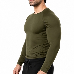 Custom <b>Men's</b> <b>Compression</b> Long Sleeve <b>Shirt</b> Quick Dry Sleeve Tee Breathable Soft Lightweight Fabric For <b>Men</b> <b>Compression</b> <b>Shirt</b> - Product Image 3