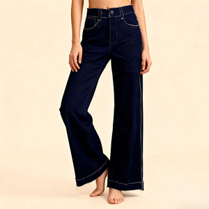 Pantalon cargo ample pour femme, taille haute, coupe décontractée, multi-poches, vente en gros - Product Image 3