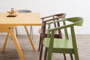 Minimalist Bentwood <b>Dining</b> <b>Chair</b> Contemporary Walnut Wood <b>Chair</b> with Tapered Legs for High-End Cafe and Kitchen <b>Dining</b> Use - Product Image 6
