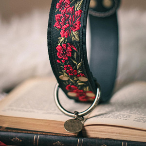 Genuine leather dog collar with <b>braided</b> styling for elegance durability and reliable performance Leather <b>Braided</b> Dogs Collars - Product Image 5