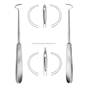 Kit de Sutura de Alta Calidad A-1 VERITAS con Agujas de Ligadura Reutilizables (Izquierda y Derecha) Deschamps (Agujeras y Puntiagudas) de 21 cm - Product Image 2