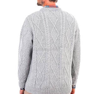 Pull en tricot d'hiver confortable, respirant, léger, chaud et doux, finition soignée avec logo tricoté sur le devant, facile à porter - Product Image 3