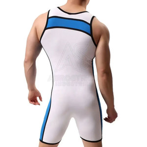 Uniforme de lutte en spandex/polyester de haute qualité, durable, couleurs et logo personnalisables, léger, écologique, pour entraînement intense - Product Image 2
