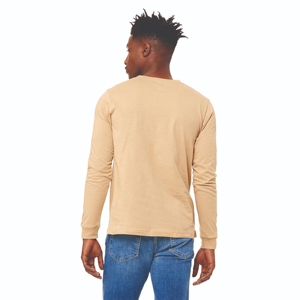 T-shirts à manches longues en coton 100% tricoté uni pour hommes, best-sellers, vêtements de sport décontractés d'été, fitness régulier, col rond, streetwear - Product Image 3
