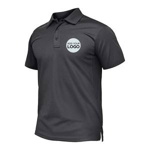 Polo pour homme à séchage rapide, manches courtes, tactique, en piqué, pour le golf, idéal pour l'été - Product Image 1