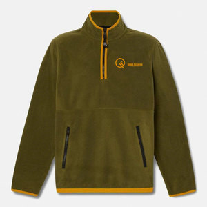 Classic Everyday Comfort Cotton Blended <b>Men</b> <b>Half</b> <b>Zip</b> Polar Fleece <b>Jacket</b> Durable Soft Winter Layer Wear - Product Image 1