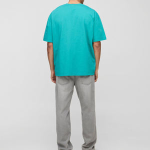 Camiseta de Hombre Lisa 100% Algodón, Personalizable con Estampado Gráfico y Logotipo, Camisetas para Hombre - Product Image 4