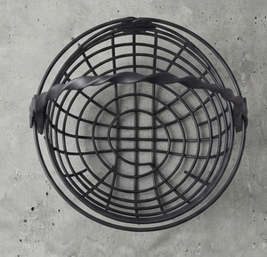 Corbeille à fruits avec support en fil métallique pour présentation sur table, élégantes corbeilles de rangement en métal, revêtement noir - Product Image 4