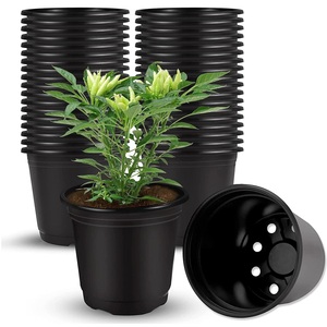 ZARA ENTERPRISES ZE4033 Juego de 12 Macetas de Plástico Resistentes de 12 Pulgadas, Diseño Bonito para Hogar, Jardín y Plantas de Semillero (Blanco) - Product Image 6