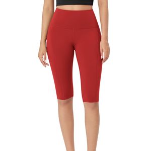 Custom Wholesale Women High Waist Yoga Biker Shorts <b>With</b> <b>Pocket</b> Nylon Spandex Breathable Gym Fitness Workout Shorts Manufacturer - Product Image 2