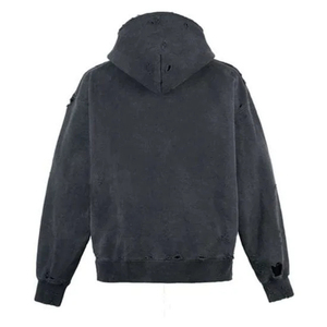 Sudadera con capucha extragrande de algodón grueso French Terry para hombre 2026, estilo vintage lavado, teñido 3D, efecto ácido, teñido liso, venta al por mayor - Product Image 6