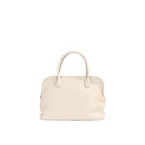 กระเป๋าถือหนังวัวแท้ Therow - กระเป๋าทรงเปลือกหอยสำหรับผู้หญิง ขนาด 31x11x22 ซม. สีขาว <span class=keywords><strong>Umu</strong></span> Wood ขายส่งและรับสั่งทำ - Product Image 2