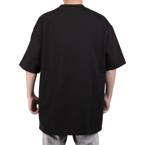Camiseta de punto unisex de algodón 100% de alta calidad, corte regular, transpirable, estilo urbano, con letras, personalizable con logo impreso al por mayor - Product Image 6