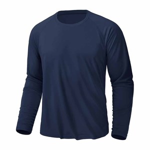 T-shirts de sport décontractés à manches longues, anti-UV, 100 % polyester, séchage rapide - Product Image 1