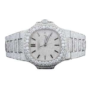 Reloj de Diamantes Moissanite Totalmente Cubierto de Piedras, Regalo de Cumpleaños de Lujo para Hombre, Reloj VVS Hip Hop Bling - Product Image 5
