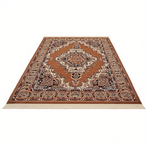 Tapis en polyester doux imprimé alphabet marron 4x6 pieds pour la maison, l'hôtel, tapis de chevet, minimum 1 pièce - Product Image 2