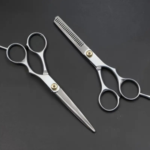 Professional Thinning Scissors-Stainless Steel <b>Barber</b> Shears Plasma Technology Sharp <b>Blades</b> Ergonomic Handle Eco-Friendly Design - Product Image 1