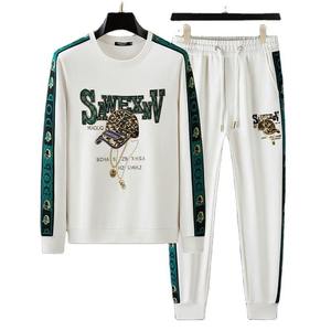 2026 Custom Streetwear <b>Plain</b> <b>Tracksuits</b> for Men Men's 2pc Blank Sweatshirt Hoodie and Jogger Sets - Product Image 5