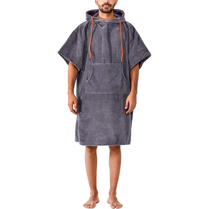 Poncho à capuche de surf en coton égyptien le plus vendu pour adulte plage voyage Logo personnalisé super doux bébé poncho à langer <span class=keywords><strong>serviette</strong></span> - Product Image 2