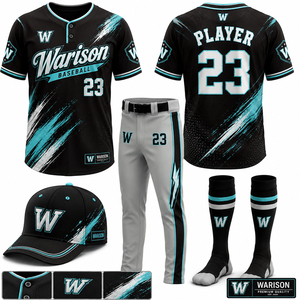 Breathable Softaball Training Uniform Set For Adult's Plus Size Teamwear Youth Baseball Jersey Pants Socks And Caps Set - Product Image 3