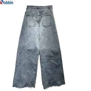 Pantalones Vaqueros de Pierna Ancha y Corte Recto de Cintura Alta, Diseño Nuevo de Otoño-Invierno, Jeans Resistentes de Alta Gama Personalizados para Mujer - Product Image 5